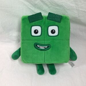 Numberblocks Green FOUR Plush Plushie Educational Toy